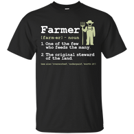 Farmer - Definition of a Farmer animals T Shirt & Hoodie
