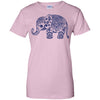 CUTE ANIMALS - Navy Blue Vintage Paisley Elephant Illustration T Shirt & Hoodie